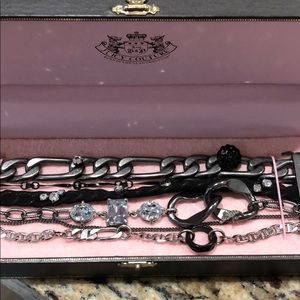 EUC Juicy Couture Silver Multichain Bracelet